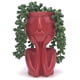 thumbnail image 3 of Maceta suculenta de resina, maceta, cabeza, flor, planta, florero, escultura decorativa para el hogar y el jardín, 3 of 7