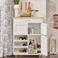 thumbnail image 2 of SoBuy FKW45-WN,Carrito de Cocina,estantería de Cocina, Carrito de Servir, 67x37x87cm SoBuy moderno, 2 of 8