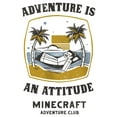 thumbnail image 2 of Girl's Minecraft Steve Adventure Club  Graphic Tee White X Large, 2 of 4