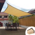 thumbnail image 6 of Vrorvz Outdoor Sunshade Rectangle with HDPE Fabric and Stainless Steel Corner for Patio and Pool Sun Protection Breathable Shade for Backyard BBQ Garden Courtyard Area 78.74x118.11 inches, 6 of 8