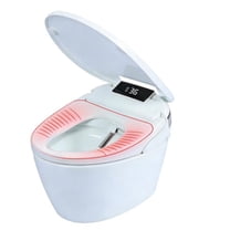 Tchonts Electric Bidet Toilet Seat,Bidets for Existing Toilets,Bidet Attachment for Toilet, Elongated Heated Toilet Seat with Instant Warm Water & Dryer, Self-Clean Nozzle, Automatic Flip Cover Bide