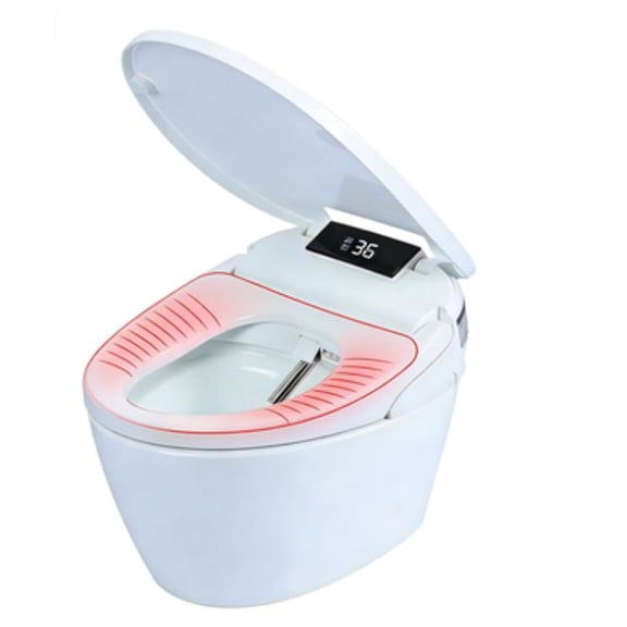 Tchonts Electric Bidet Toilet Seat,Bidets for Existing Toilets,Bidet Attachment for Toilet, Elongated Heated Toilet Seat with Instant Warm Water & Dryer, Self-Clean Nozzle, Automatic Flip Cover Bide