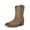 LIGHT BROWN, variant on DREAM PAIRS Women's Western Boots Square Toe Chunky Heel Zipper Embroidered Ankle Boots