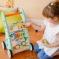 thumbnail image 5 of Teamson Kids Preschool Play Lab Safari Animal Toddler Walker & Activity Station, 5 of 13