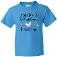 thumbnail image 3 of Inktastic My Great Grandma Loves Me- Heart Great Grandchild Youth T-Shirt, 3 of 5