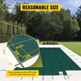 thumbnail image 1 of Cubierta de seguridad para piscina VEVOR 22x42 pies Malla verde para piscina enterrada, 1 of 9