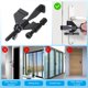 thumbnail image 5 of Cerradura de seguridad portátil negra para puerta, dispositivos de cerradura de hotel ajustables con bolsa de almacenamiento, 1 paquete, 5 of 7