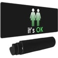 thumbnail image 2 of LGBT Pride is Ok Gaming Mouse Pad Pride Large Mouse Pad (31.5x11.8 Inch) Non-Slip Rubber Base Large Desk Mat Desk Protector for Home Office Gaming Work, 2 of 6