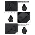 thumbnail image 3 of OutPro Mens Ski Jacket Hood Male Windproof Winter Coat Outerwear Waterproof Hiking Trekking Skiing Jackets Black M, 3 of 9
