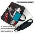 thumbnail image 2 of Lsque Fierce Red Viper Graphic Art Pattern Laptop Bag – Portable & Slim Single-Shoulder Computer Case with Adjustable Strap, Protective, Lightweight for 13”/14”/15.6” Laptops, 2 of 8