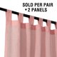 thumbnail image 4 of Los paneles de cortina elegantes de lino de tejido alto reducen ligeramente las cortinas de panel de privacidad, 4 of 6