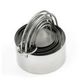 thumbnail image 6 of EUDIDV Baking Biscuit Molds 5 Pcs Cookies Cutter with Handle Stainless Steel Round Circle Cutter Baking Biscuit Mold Shape, 6 of 6