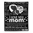 thumbnail image 5 of AISENIN Custom Gift for Mom Moms Birthday Gifts Ideas Mom Throw Blanket for Mom from Daughter and Blankets for Presents Women Mother from Daughters 50*60inch, 5 of 5