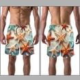 thumbnail image 3 of luoweisi Men's Beach Shorts Quick Dry Swim Trunks with Mesh Lining Starfish XL, 3 of 5