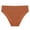 Orange, variant on felwors Womens Comfort Revolution Modern Seamless Hi-cut Underwear, No-show Stretch Panties(Brown, M)