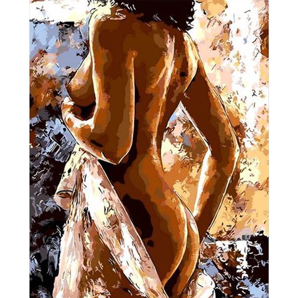 Cuadros Decorativos Pintado a mano DIY belleza desnuda lienzo pintura al óleo por números Kit Decoración