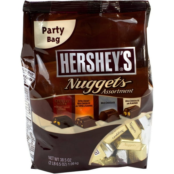 Hershey's Nuggets Assortment Candy Party Bags, 38.5 oz, (Pack of 2