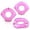Pink, variant on Summercome Summer Shell Swim Rings Inflatable Glitter Seashell Pool Float Swimming Floatie Glitter Confetti Swim Tube Summer Beach Party Decorations