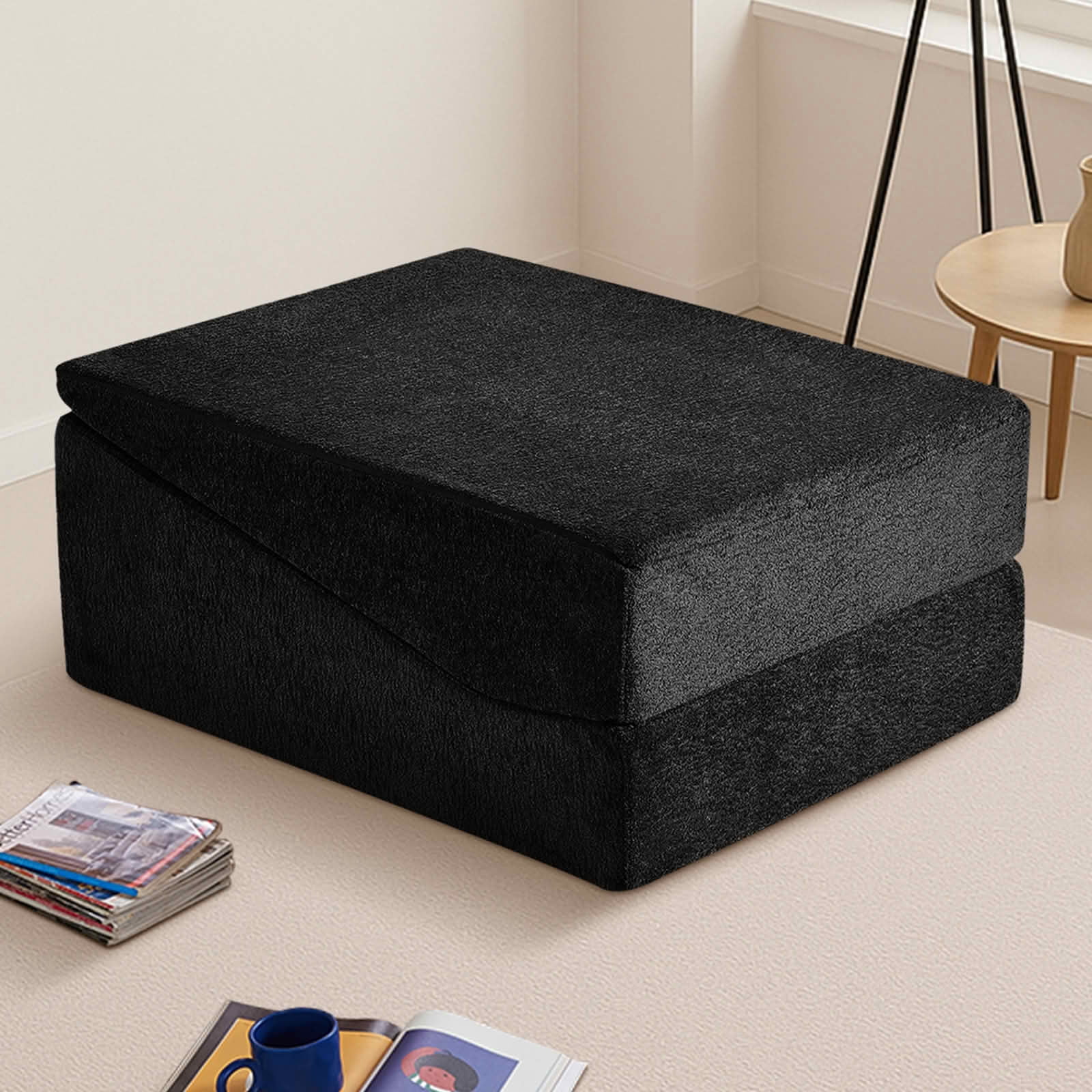 MAYEERTY High-Density Sponge Foldable Tatami Sofa Bed Multi-Use Lounge Chair No Assembly