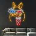 thumbnail image 4 of Handmadetneonsign Rabbit in 3D Glasses Neon Sign, Happy Easter Led Sign, Happy Easter Neon, 4 of 5