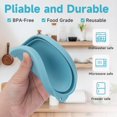 thumbnail image 4 of xianyou-VIOTIIN 2 Cup 4 Cup Silicone Replacement Lids Storage Cover for Anchor Hocking Glass Bowls (Container not Included) 4 Pack Microwave, Dishwasher and Freezer Safe, 4 of 4