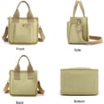 thumbnail image 2 of Small Ladies Canvas Pocket Tote Bag, Cute Mini Crossbody Bag, Casual Crossbody Bag, Hobo Messenger Tote Bag, 2 of 6