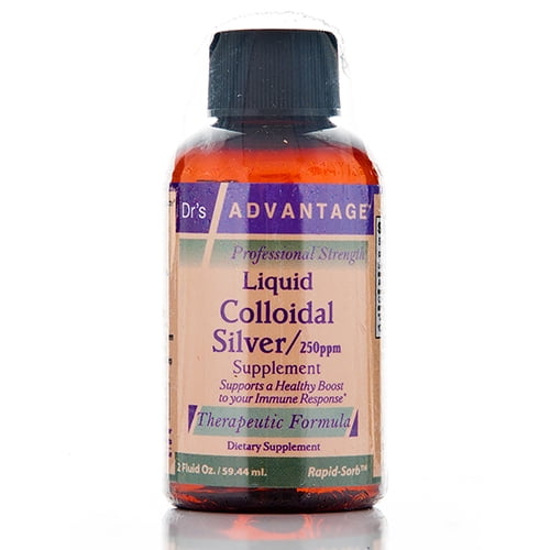 Liquid Colloidal Silver 250 Ppm 2 Fl Oz 59 44 Ml By Dr S Advantage Walmart Com Walmart Com