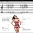 thumbnail image 2 of MISS MOLY Women's Lace Up Boned Corset Jacquard Brocade Waist Training Underbust Black 6XL, 2 of 4