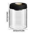 thumbnail image 3 of Vacuum Sealed Coffee Canister, Borosilicate Glass Storage Jar, Airtight Kitchen Food Container for Coffee Beans, Tea Leaves, and Dry Goods Preservation, 3 of 9