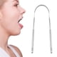 thumbnail image 2 of 2Pcs Tongue Cleaner Tongue Scraper Stainless Steel Tongue Brush Dental Tools ANGGREK DJ1016, 2 of 6