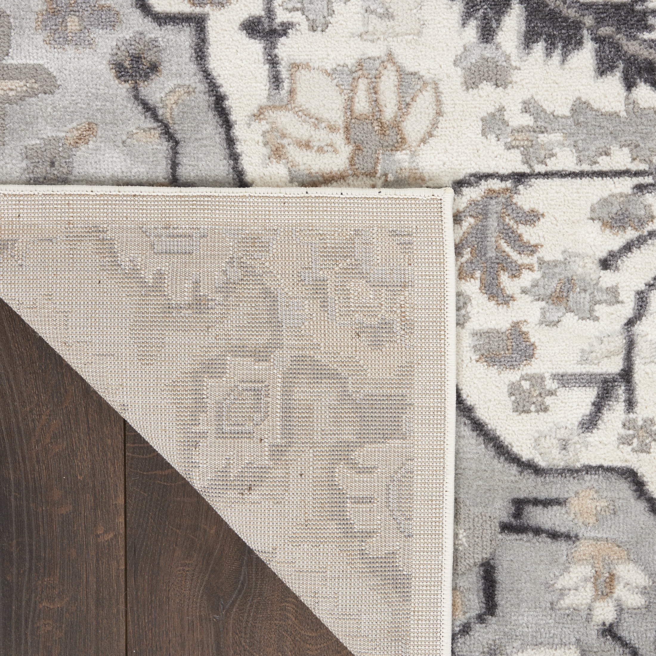 Nourison Elation Persian Ivory Grey 6' x 9' Area Rug (6x9)