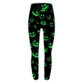 thumbnail image 5 of Riecok Halloween Leggings for Women High Waist Casual Stretchy Pumpkin Print Legging Tights Sport Bottom Pants, 5 of 6
