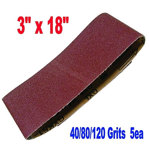 3x18inch Sanding Belt 40/80/120 Grit For Wood Varnish Gypsum Plastic Grinding 