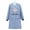 Blue, variant on HomeLife Women Long Sleeve Oil Proof Cotton Home Kitchen Cooking Clean Apron Pocket Smock