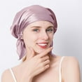 thumbnail image 2 of MEGICOT 100% Mulberry Silk Sleep Cap with Elastic Cord, Hair Care Bonnet for Shower Makeup Doing Housework, 2 of 10