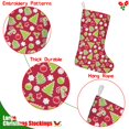 thumbnail image 5 of Christmas Stockings,Red Christmas Decoration Pattern Stockings Christmas,14.8'' Xmas Stockings,Christmas Party Favors,Christmas Party Decorations,Christmas Stockings Personalized, 5 of 5