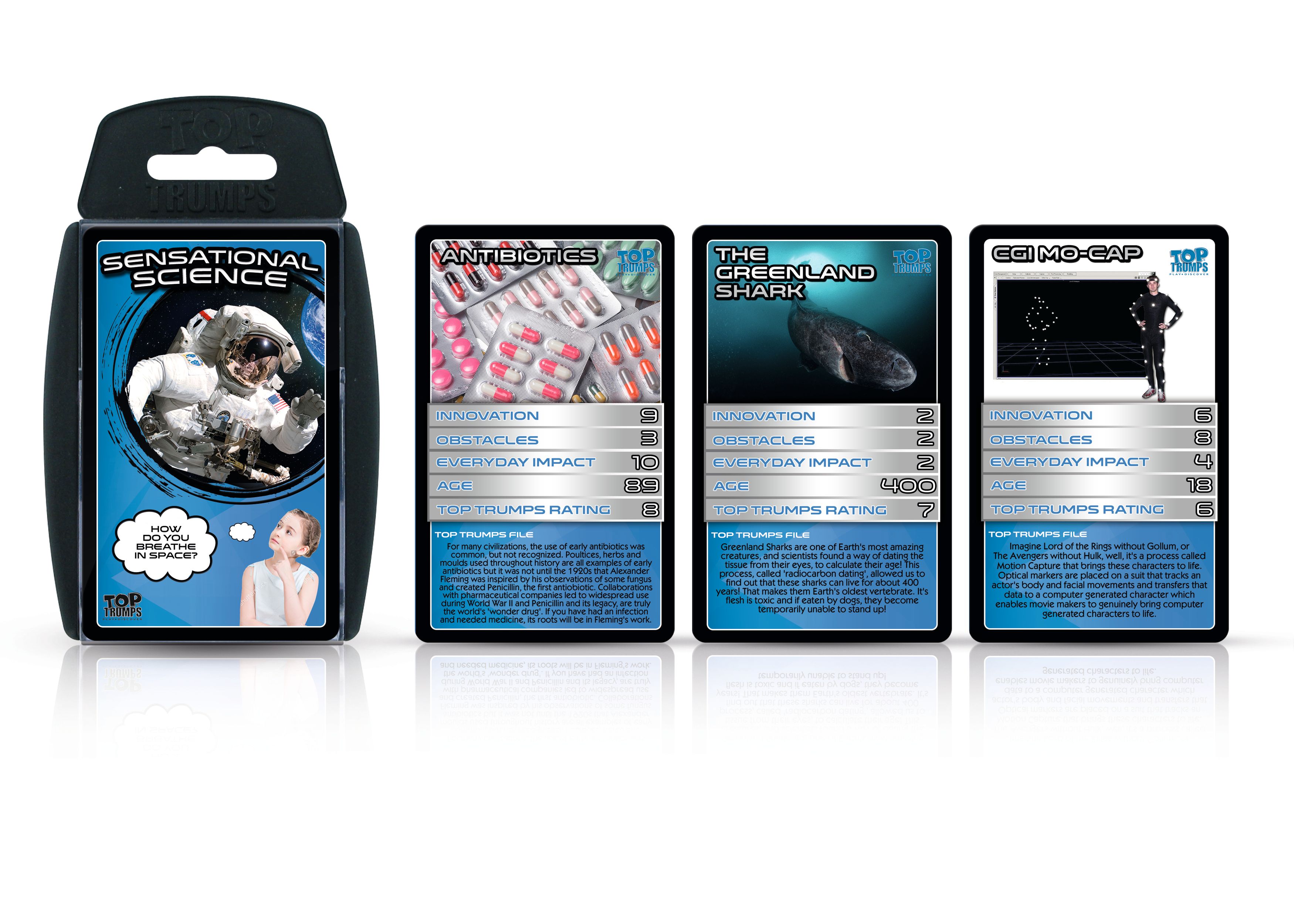 Sensational Science Top Trumps Playing Card Game