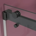 thumbnail image 4 of 60 in. W x 76 in. H Double Sliding Frameless Shower Enclosure With Clear Glass in Matte Black, 4 of 5