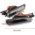 thumbnail image 3 of 1 Pair Fog Light Left Right Fog Lights Driving Lamps Cover for-BMW 3 Series E46 4 Door 1999 2000 20, 3 of 5