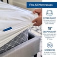 thumbnail image 5 of Full Size Luxury Tencel Mattress Protector,  , Ultra Soft, Naturally Cooling & Breathable, Deep Pocket Cover Up to 18", 5 of 6