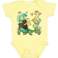 thumbnail image 3 of Inktastic Cute Lizards Hanging out Boys or Girls Baby Bodysuit, 3 of 5