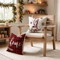 thumbnail image 4 of Sm:)e Family Believe Let it Snow Winter Christmas Throw Pillow Cover 16x16 Inch Set of 4, 4 of 7