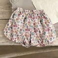 thumbnail image 5 of Edvintorg Gym Shorts Girls Cute Outerwear Floral Graphic Elastic Wiasted Casual Short Kids Clothes Girls Size 0-5, 5 of 6