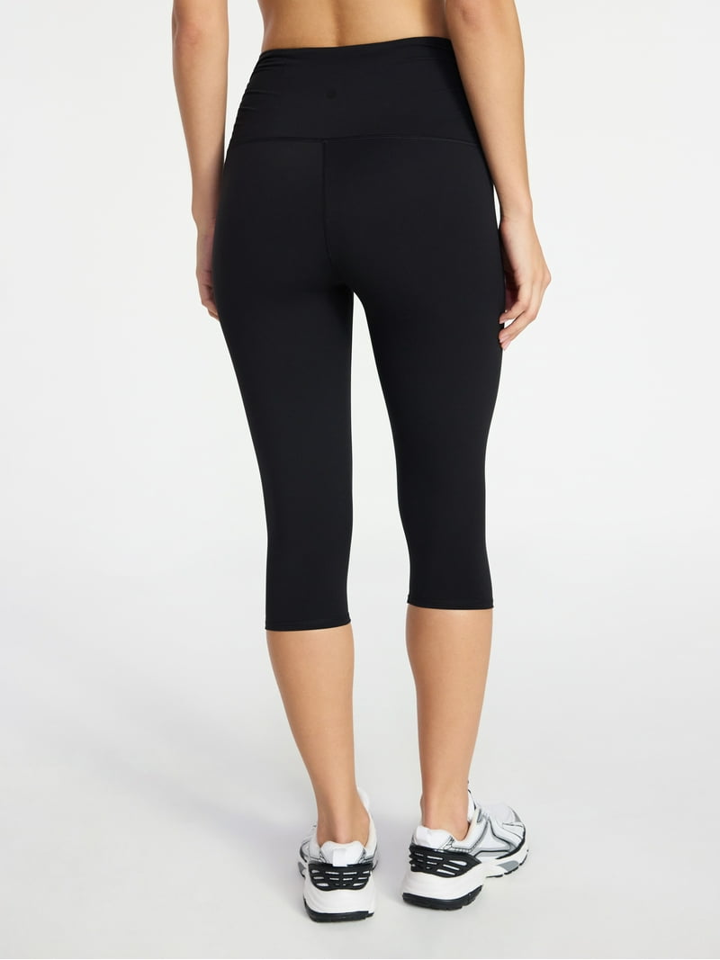 Avia Women's Side Ruched Color Capri, Sizes XS-XXXL - Walmart.com