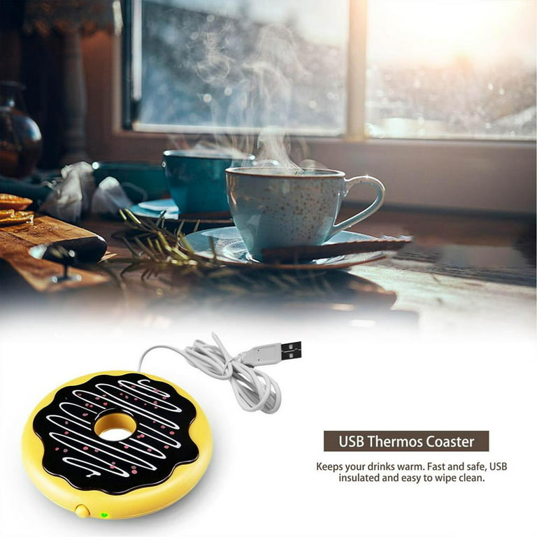 Tohuu Warmer Coaster Doughnut Coffee Mug Warmer Cup Warmer For