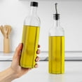 thumbnail image 6 of Zulay Kitchen 17oz Olive Oil Bottle Dispenser - 8pc Set 3x10x3in - Clear Glass, 6 of 7