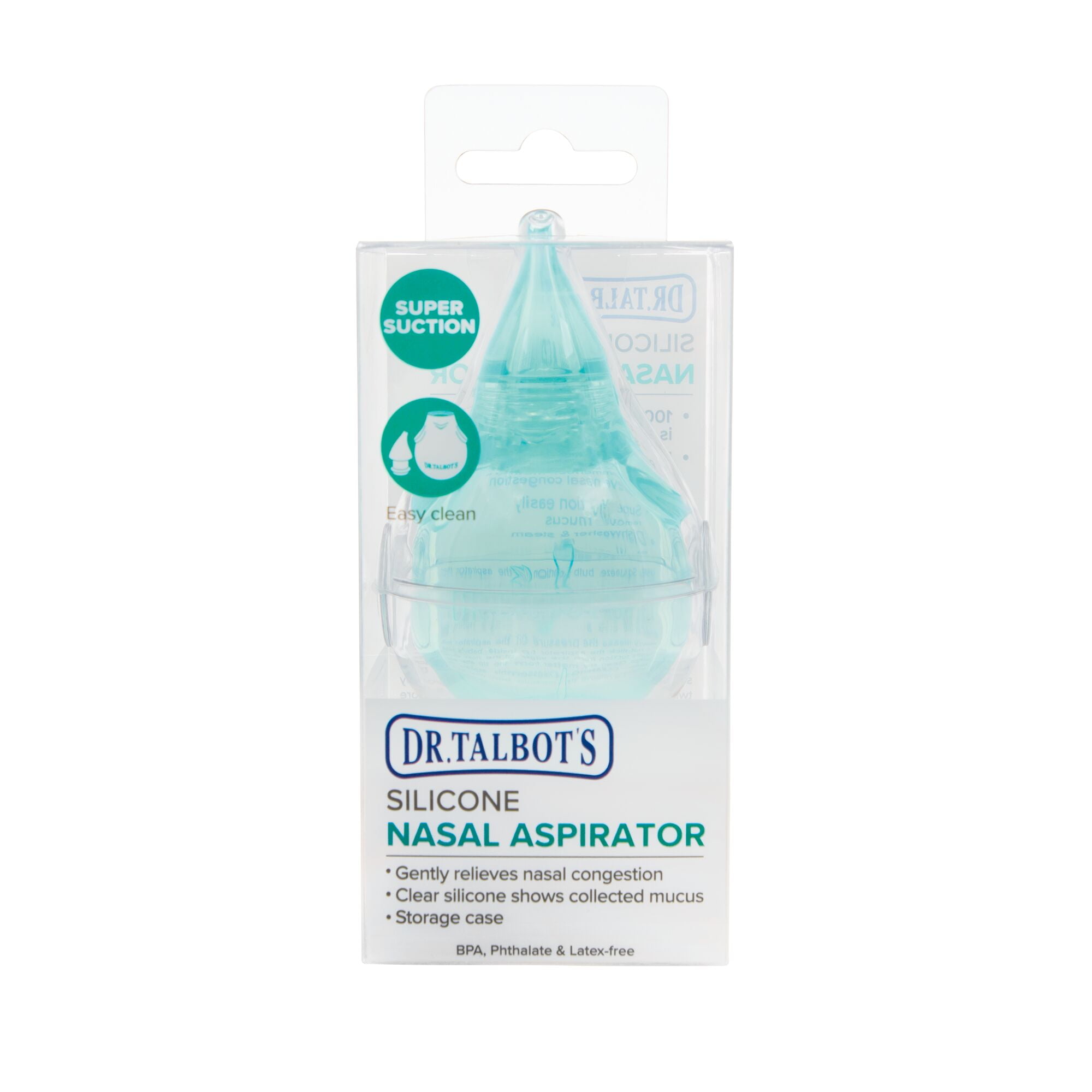 Dr. Talbot's Silicone Nasal Aspirator with Hygienic Case, Blue