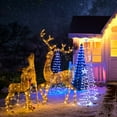 thumbnail image 2 of Yescom 6Ft Cone Christmas Tree with Light 26Modes 346 LED Light Bluetooth APP Control Indoor Outdoor Holiday Decoration, 2 of 9