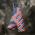 thumbnail image 4 of American Flag Bib Overalls Shorts for Men Loose Fit Patriotic Coveralls USA Print Casual Summer Festival Jumpsuit for Independence Day Celebration, 4 of 4