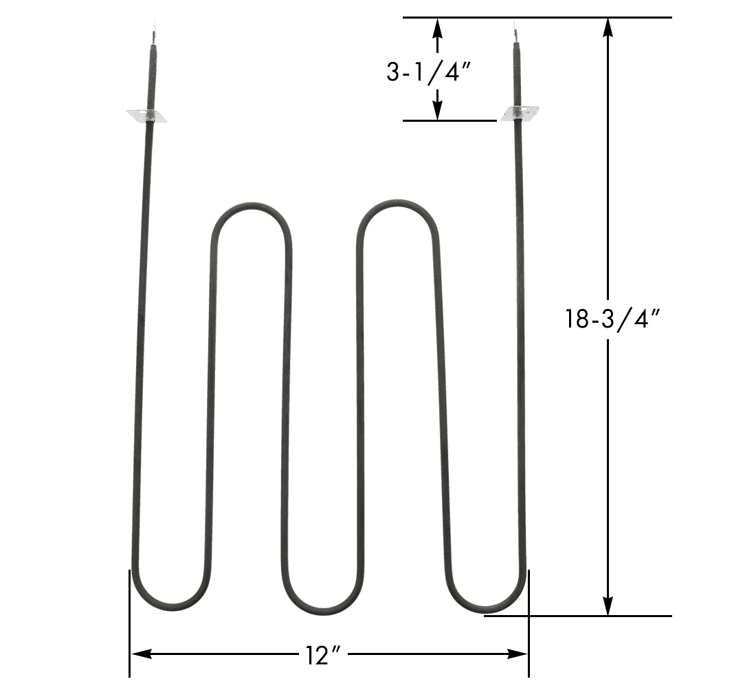 Broil Element for Frigidaire, Tappan, AP2126397, PS439673, 316203301